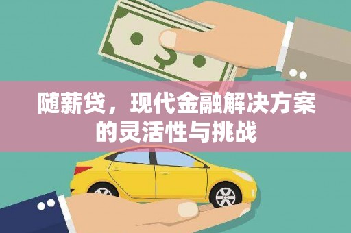 古镇随薪贷，现代金融解决方案的灵活性与挑战