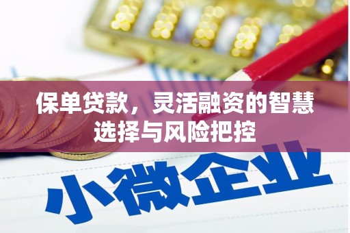 古镇保单贷款，灵活融资的智慧选择与风险把控