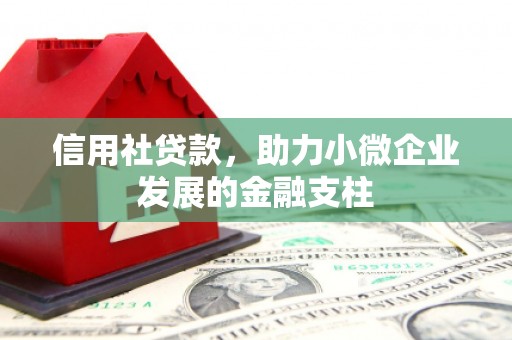 古镇信用社贷款，助力小微企业发展的金融支柱