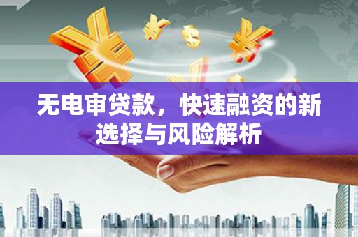 古镇无电审贷款，快速融资的新选择与风险解析
