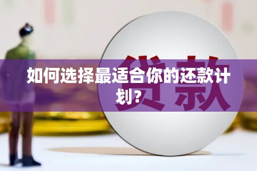 古镇如何选择最适合你的还款计划？