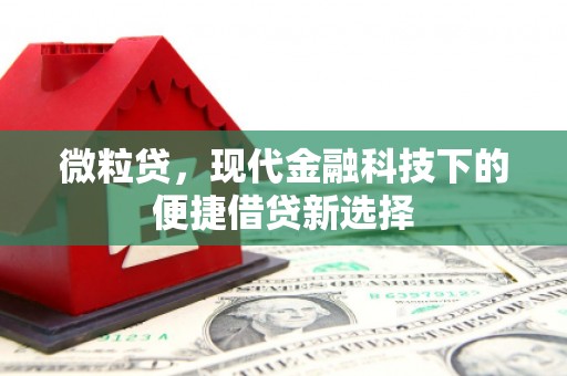 古镇微粒贷，现代金融科技下的便捷借贷新选择