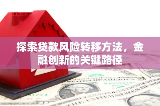古镇探索贷款风险转移方法，金融创新的关键路径