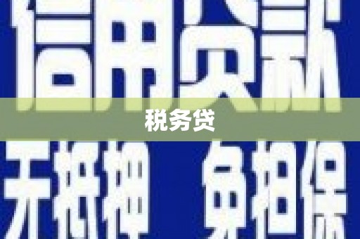 古镇税务贷