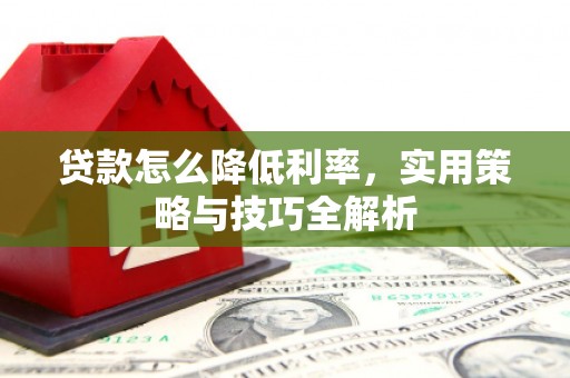 古镇贷款怎么降低利率，实用策略与技巧全解析